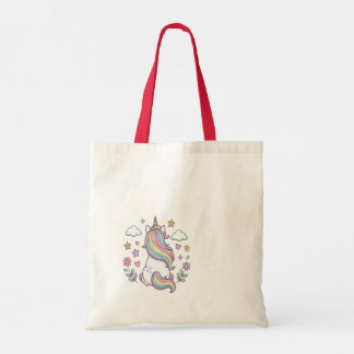This is a bag with a cute unicorn.