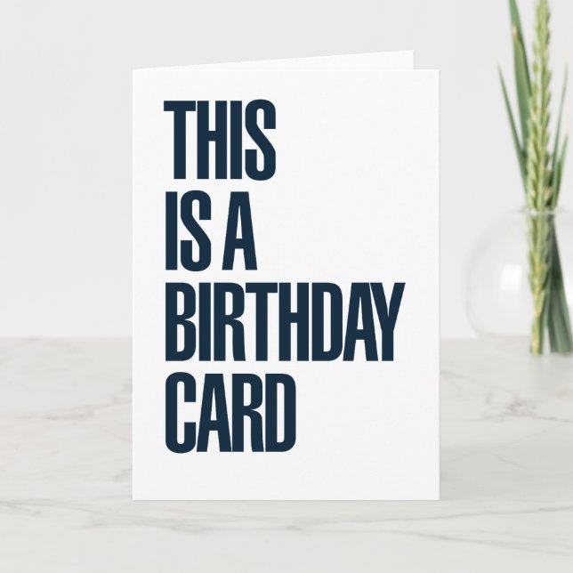 THIS IS A BIRTHDAY CARD (Front)
