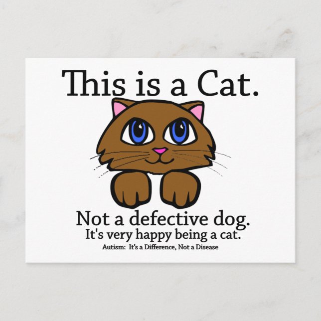 This is a Cat Postcard (Front)