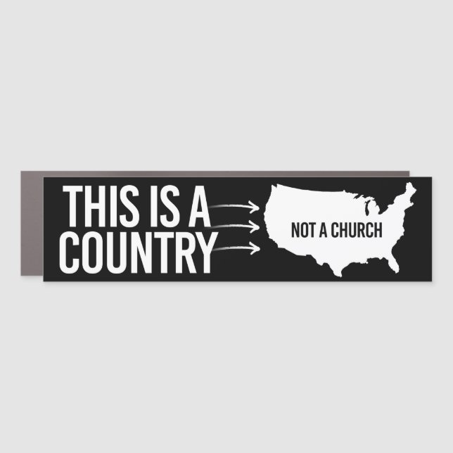 This is a country not a church car magnet (Front)