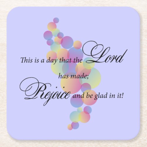 This is a Day the Lord has made Square Paper Coaster