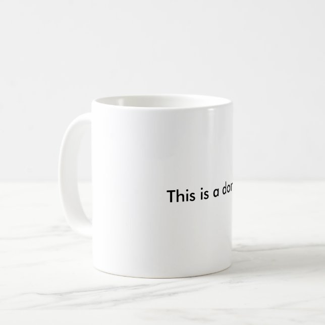 This is a donut. Topologically speaking. Coffee Mug | Zazzle