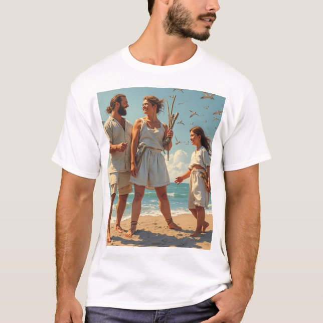 This is a family that enjoys a happy daily life. T-Shirt (Front)