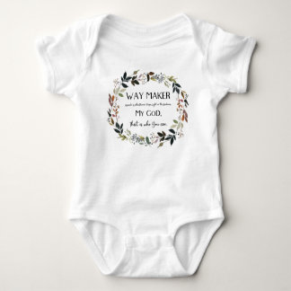 This is a Gospel T shirts, Incrueding "WAY MAKER M Baby Bodysuit
