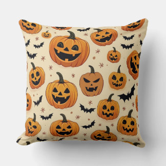 This is a Halloween pumpkin cushion. Throw Pillow
