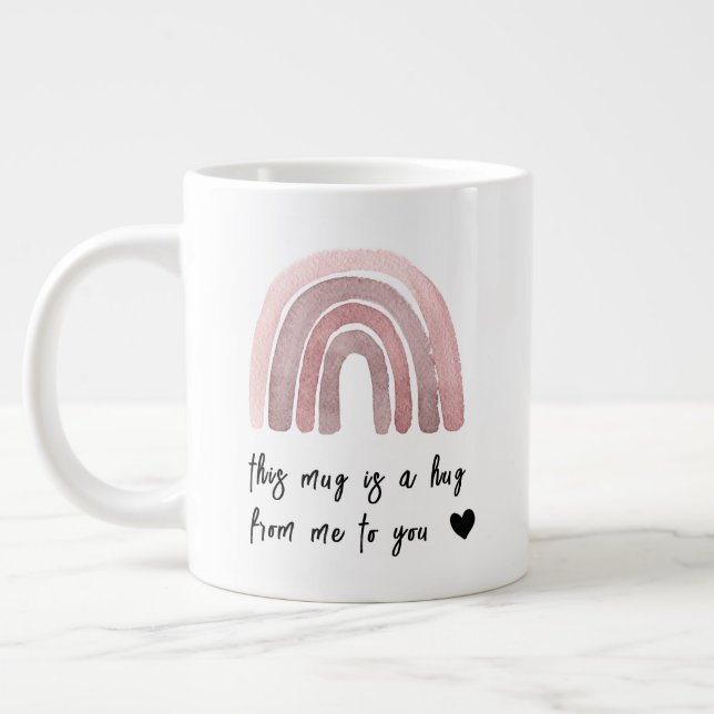 This Is A Hug From Me To You Two-Tone Coffee Mug (Left)