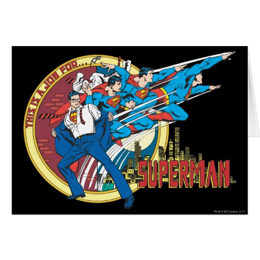 This is a job for... Superman Cards (Front Horizontal)