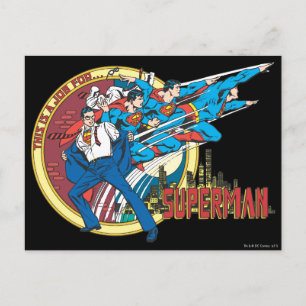 This is a job for... Superman Postcard