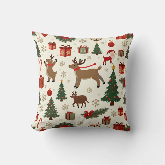 This is a pillow cushion for christmas. (Front)