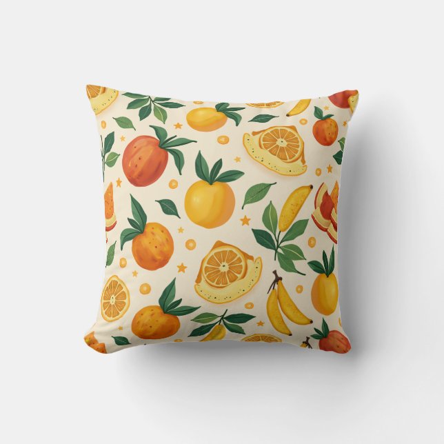 This is a pillow cushion for fruits. (Front)
