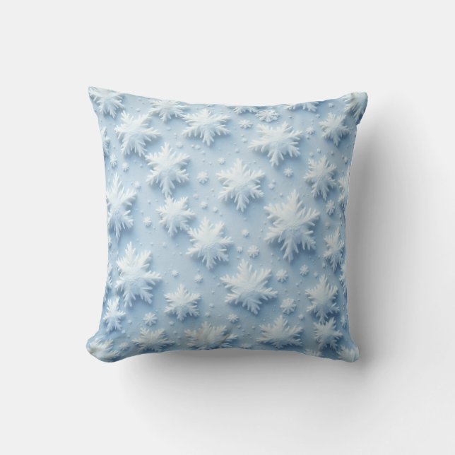 This is a pillow cushion for snow. (Front)