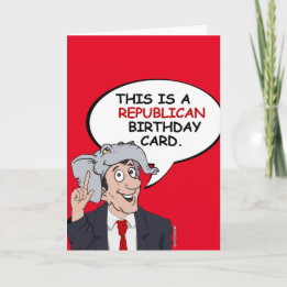 Republican Birthday Cards | Zazzle