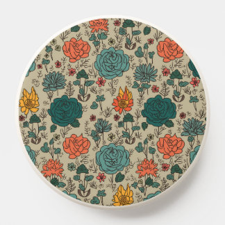 This is a retro flower pattern Phone Grip
