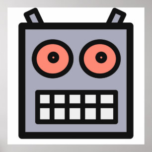 This Is A Robot Head Poster