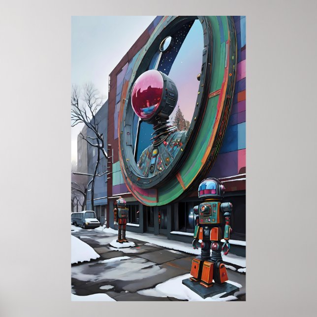 This Is a Robot's World - Ken Gage Art Poster (Front)