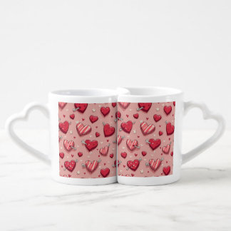 This is a sweet heart candy couple mug. coffee mug set
