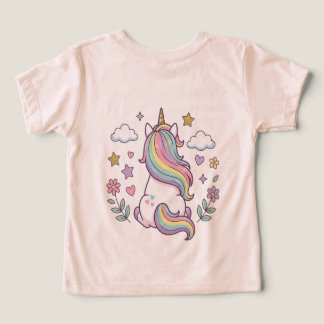 This is a T-shirt with a cute unicorn. Toddler T-shirt