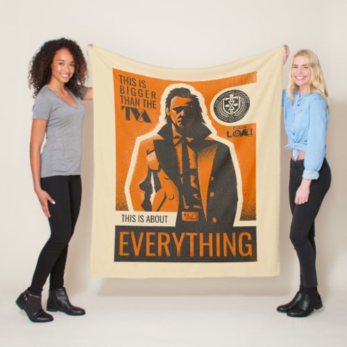 This Is About Everything Loki Quote Graphic Fleece Blanket