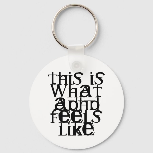 This is ADHD Keychain (Front)