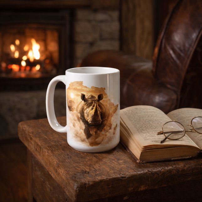 This Is Africa Rhino | African Strength Wildlife Coffee Mug (Creator Uploaded)