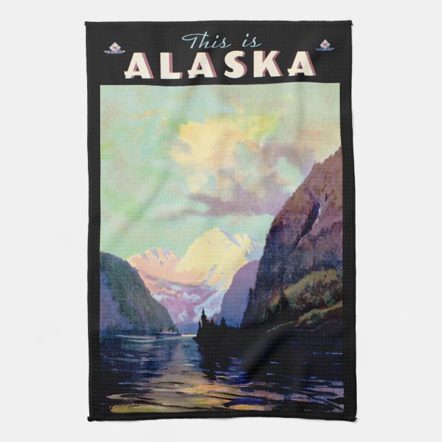 This is Alaska Kitchen Towel (Vertical)