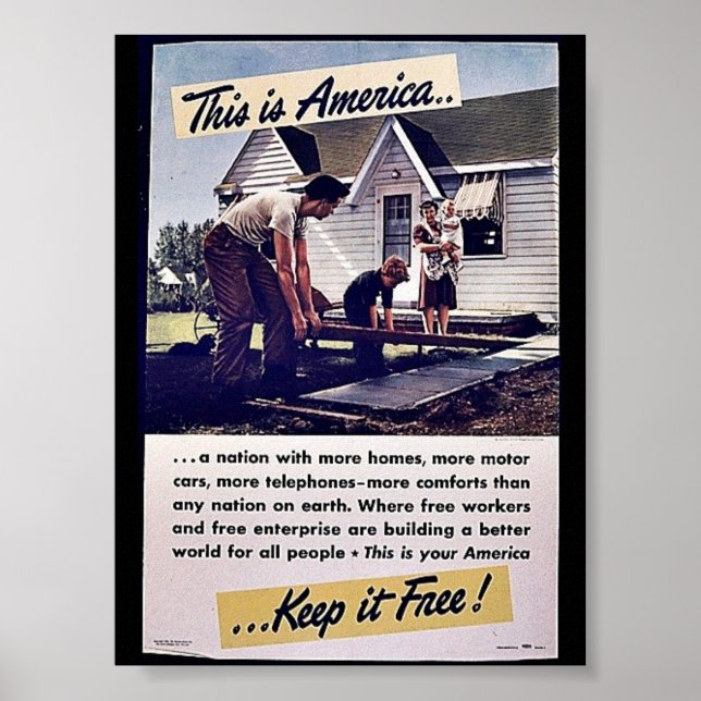 This Is America Keep It Free! Poster (Front)