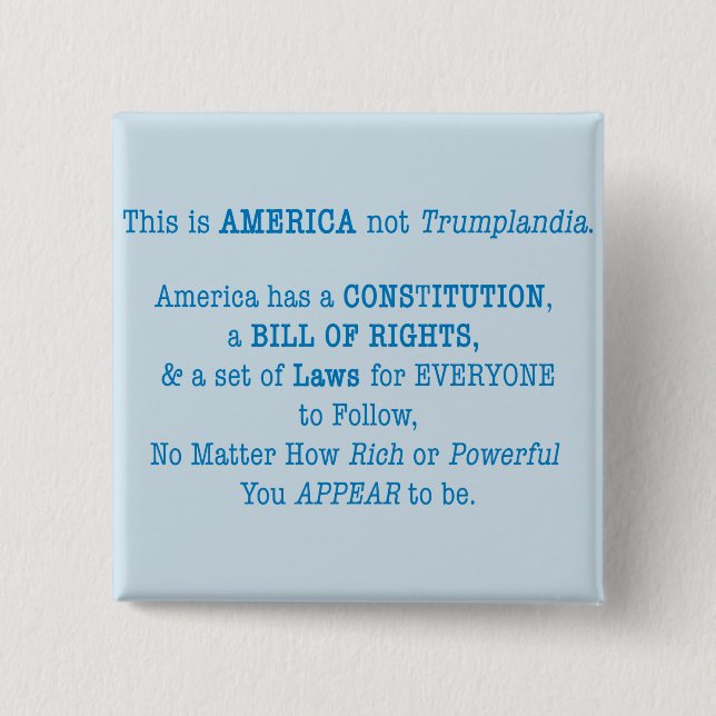 This is America Pinback Button (Front)