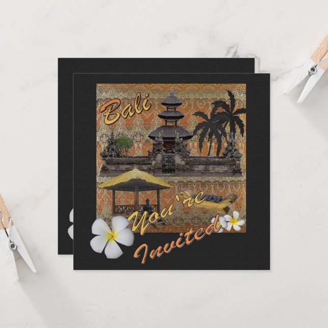 This is Bali Invitation (Front/Back In Situ)