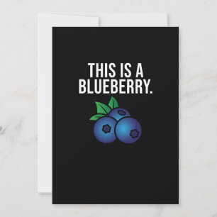This Is Blueberry Cute Blueberries Eater Berry Thank You Card