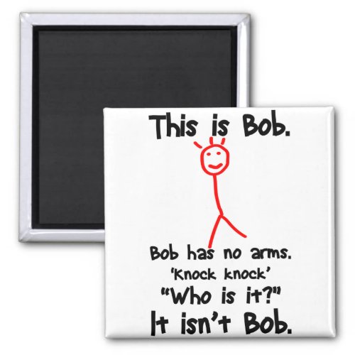 This is Bob _ Knock Knock Jokes _ Bob Jokes Memes Magnet