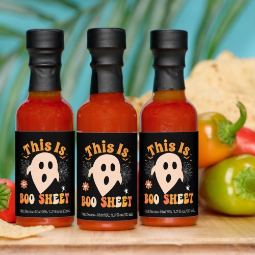 this is boo sheet funny halloween ghost hot sauces