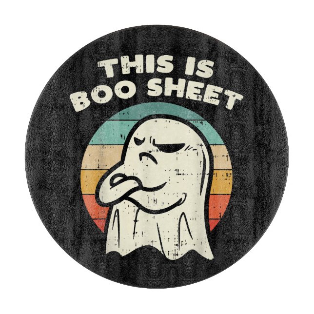 This Is Boo Sheet Ghost  Cutting Board (Front)