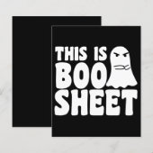 This Is Boo Sheet Ghost Funny Halloween Costume (Front/Back)