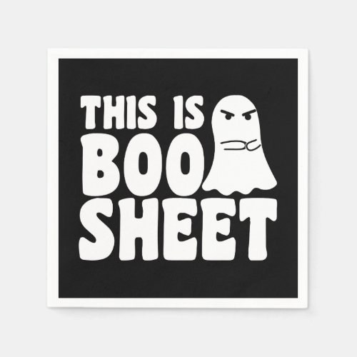 This Is Boo Sheet Ghost Funny Halloween Costume Napkins