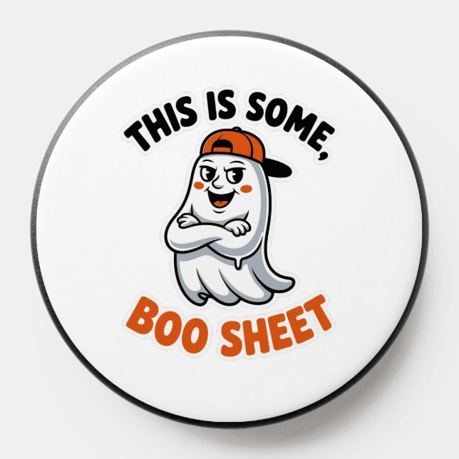 This Is Boo Sheet Ghost Groovy Halloween Costume  PopSocket (Popsocket)