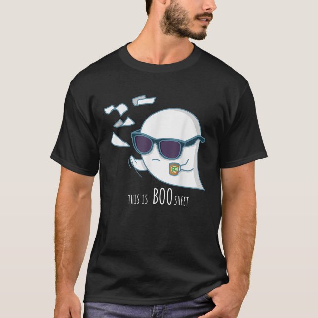 This Is Boo Sheet Ghost Halloween Party Night T Sh T-Shirt (Front)