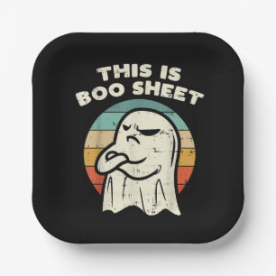 This Is Boo Sheet Ghost Paper Plates