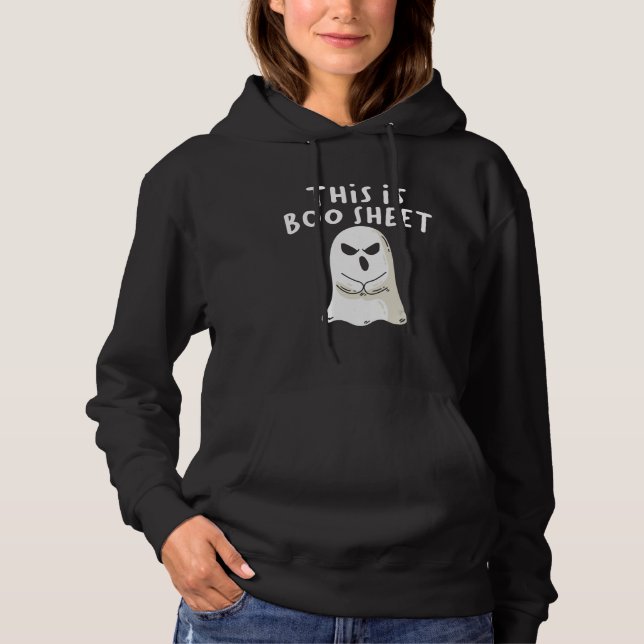 This Is Boo Sheet Ghost Retro Halloween Costume Me Hoodie (Front)