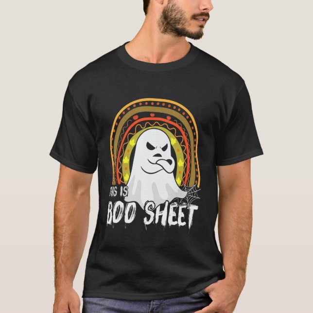 This is boo sheet ghost retro halloween costume me T-Shirt (Front)