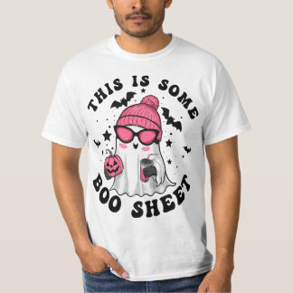 This Is Boo Sheet Ghost Retro Halloween Costume Me T-Shirt