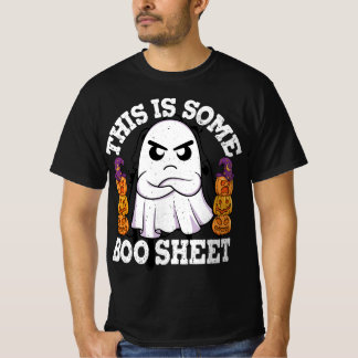 This Is Boo Sheet Ghost Retro Halloween Costume Me T-Shirt