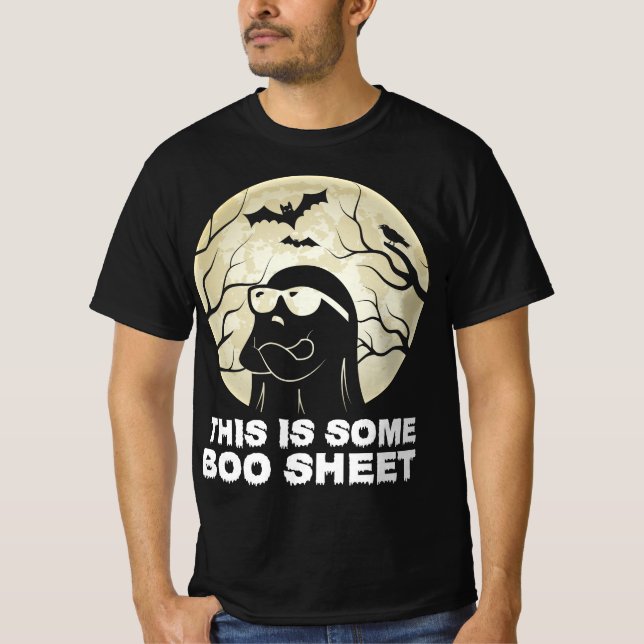 This Is Boo Sheet Ghost Retro Halloween Costume Me T-Shirt (Front)