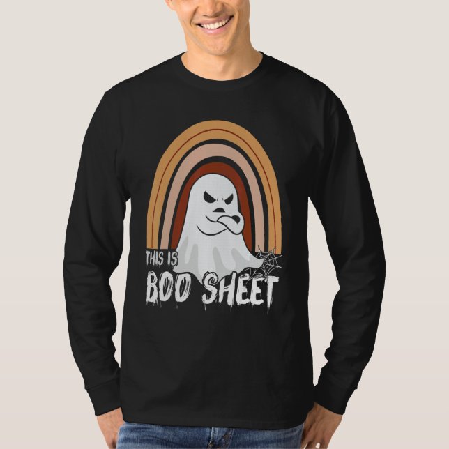 This is boo sheet ghost retro halloween costume me T-Shirt (Front)