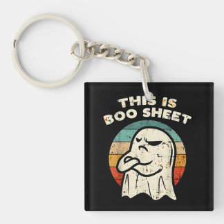 This is boo sheet keychain