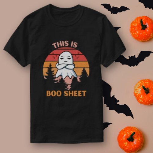 This is boo sheet retro Halloween T_Shirt