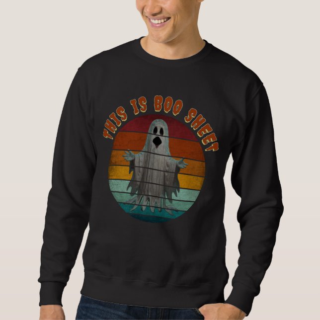 This Is Boo Sheet Vintage Ghost Sweatshirt (Front)