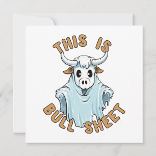 This is bull sheet - funny boo sheet