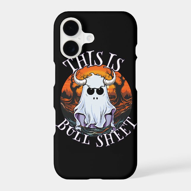 This is bull sheet - funny boo sheet iphone case (Back)