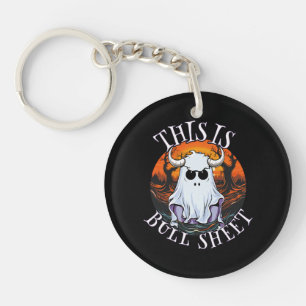 This is bull sheet - funny boo sheet keychain