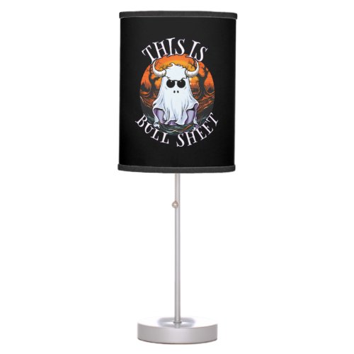 This is bull sheet _ funny boo sheet table lamp